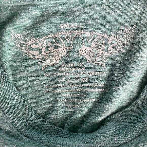 Savvy Mountain Dew Shirt Mens Small Green Tee Short Sleeve Crew Neck - Picture 2 of 7